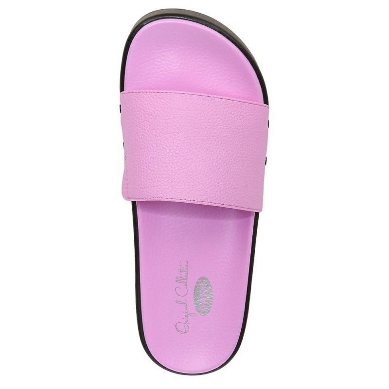 Dr. Scholl's Pisces Max Badelatschen Plateausandalen Damen Lila | 135246-RJL