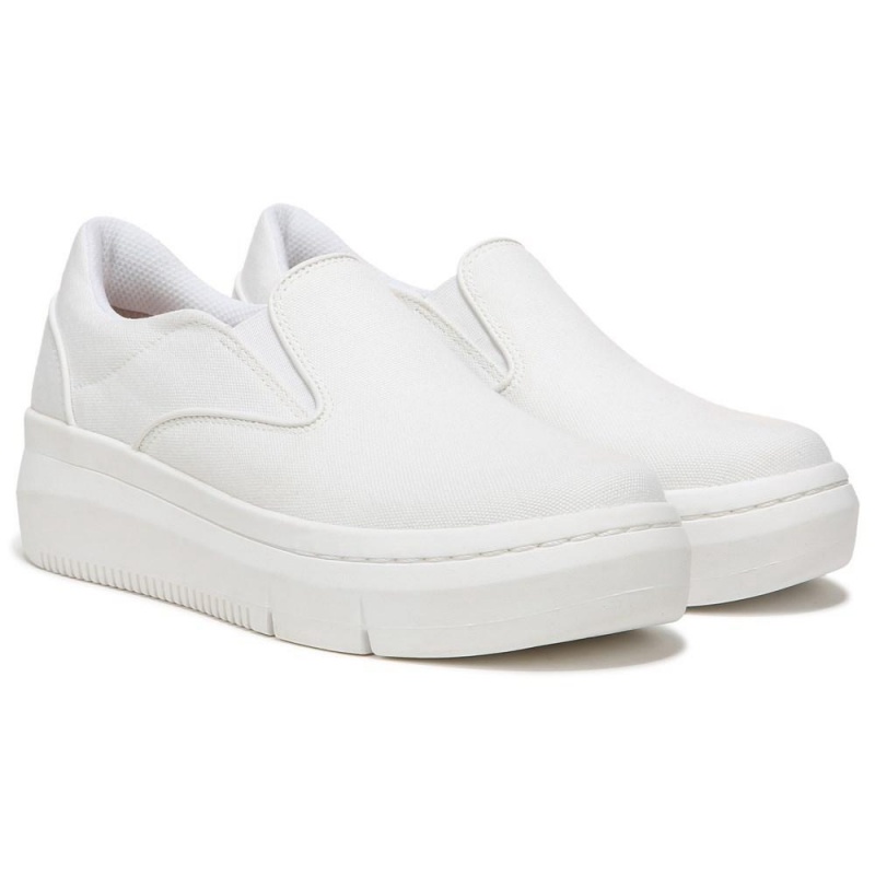 Dr. Scholl\'s Savoy Plattform Slip On Sneakers Damen Weiß | 075619-ZRK