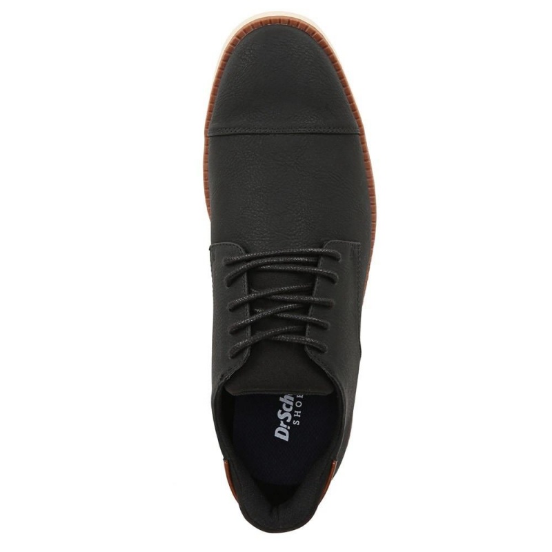 Dr. Scholl's Sync Cap Kappe Oxfords Schuhe Herren Schwarz | 751429-ZTS