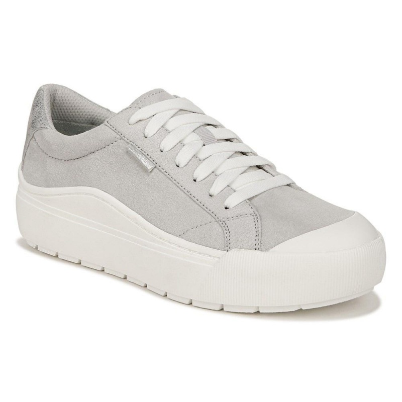 Dr. Scholl's Time Off Spitze Up Plateau Sneaker Damen Grau | 621075-FMZ