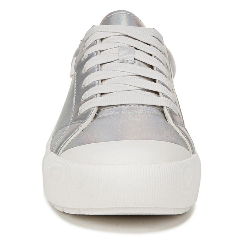 Dr. Scholl's Time Off Spitze Up Plateau Sneaker Damen Silber | 403596-XCE