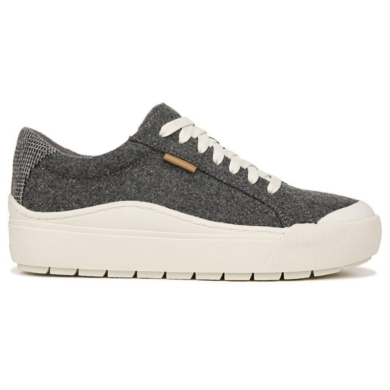 Dr. Scholl's Time Off Spitze Up Plateau Sneaker Damen Grau | 912054-MOP