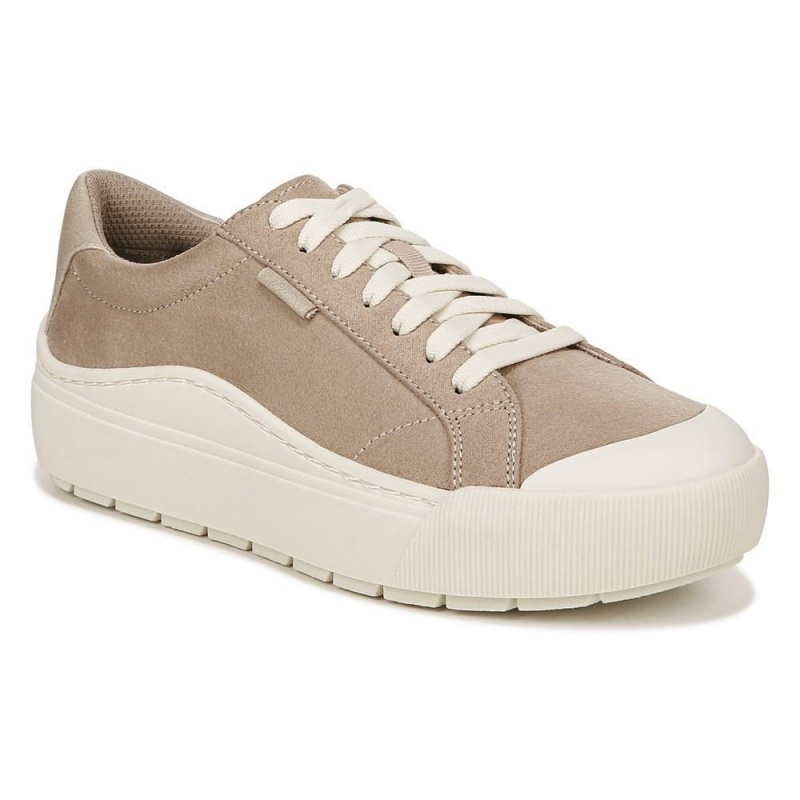 Dr. Scholl's Time Off Spitze Up Plateau Sneaker Damen Braun | 549163-TFD