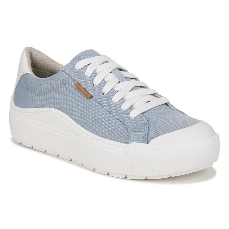 Dr. Scholl's Time Off Spitze Up Plateau Sneaker Damen Blau | 982471-QDT