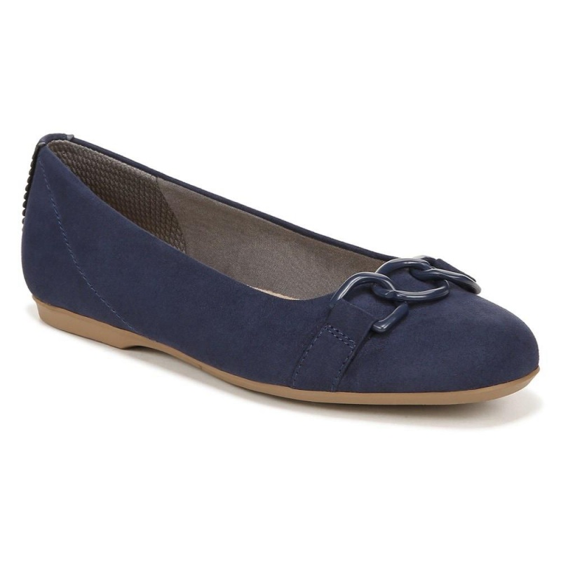 Dr. Scholl's Wexley Adorn Ballerinas Damen Navy | 180732-WQF