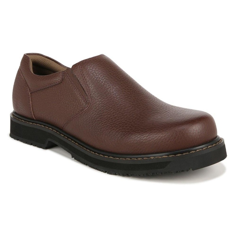 Dr. Scholl's Winder II Slip Resistant Halbschuhe Herren Braun | 379804-NFM